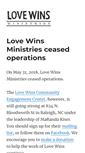 Mobile Screenshot of lovewinsministries.org