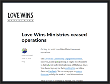 Tablet Screenshot of lovewinsministries.org